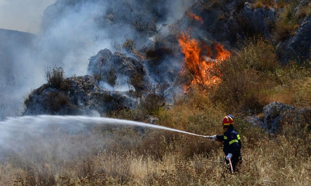 Ζάκυνθος: Μάχη με τη φωτιά πάνω από το «Ναυάγιο»