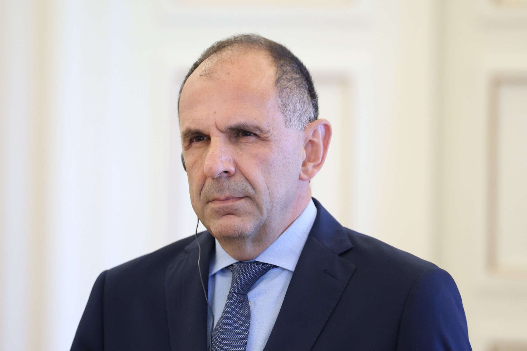 [363118] ΣΥΝΑΝΤΗΣΗ ΤΟΥ ΥΠΟΥΡΓΟΥ ΕΞΩΤΕΡΙΚΩΝ ΓΙΩΡΓΟΥ ΓΕΡΑΠΕΤΡΙΤΗ ΜΕ ΤΟΝ ΟΜΟΛΟΓΟ ΤΟΥ ΤΗΣ ΧΙΛΗΣ ALBERTO VAN KLAVEREN STORK  (ΓΙΩΡΓΟΣ ΚΟΝΤΑΡΙΝΗΣ / EUROKINISSI)