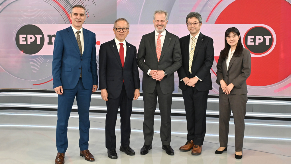 Επίσκεψη του Ιάπωνα Πρέσβη στην ΕΡΤ